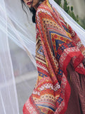 Bohemian color Asian cotton shawl