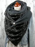 Cotton Gray Casual Scarf