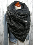 Cotton Gray Casual Scarf