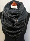 Cotton Gray Casual Scarf