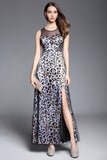 Aba Leopard Evening Dress