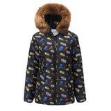 Feather Fur Collar Down Jacket-5color