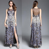 Aba Leopard Evening Dress