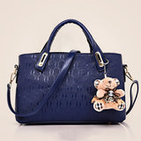 Fashion Embossed Bear And Mother Bag (Four-Piece Set)