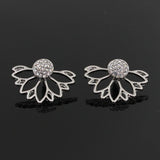 Openwork Lotus Earrings