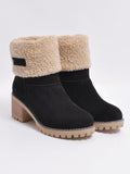 Chunky Mid Calf Winter Snow Boots