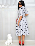 Polka Dot Plus Size Dress