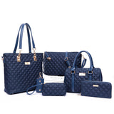 Diamond Lattice Mother Bag Six-Piece Set