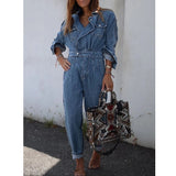 Casual Loose Denim Jumpsuits