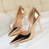 Simple Stiletto Metal High Heel Shoes