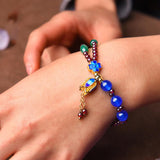 Ethnic Style Beads Flower Chain Bracelets