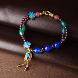 Ethnic Style Beads Flower Chain Bracelets