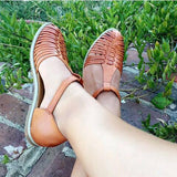 Flat Openwork Buckle Sandals