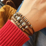 Retro Accessories Wood Beads Bracelet