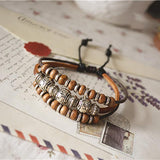 Retro Accessories Wood Beads Bracelet