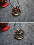 New Women Retro Flower Simple Necklace