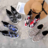 Round Toe Platform Zipper Daily Sneakers