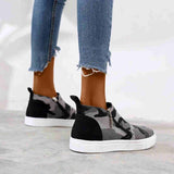 Round Toe Platform Zipper Daily Sneakers