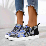 Round Toe Platform Zipper Daily Sneakers