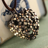 Beautiful Retro Hollow Out Heart Pendant Necklace