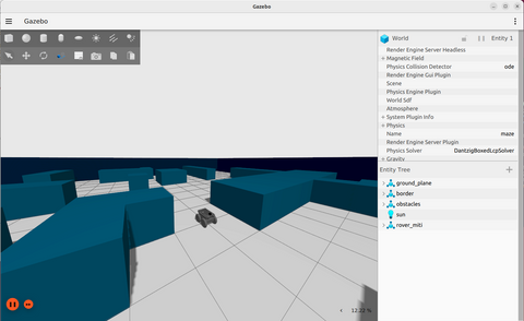 Rover Robot in Gazebo Sim