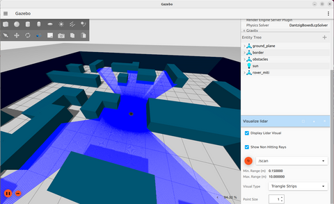 Rover Robot running NAV2 in Gazebo Sim