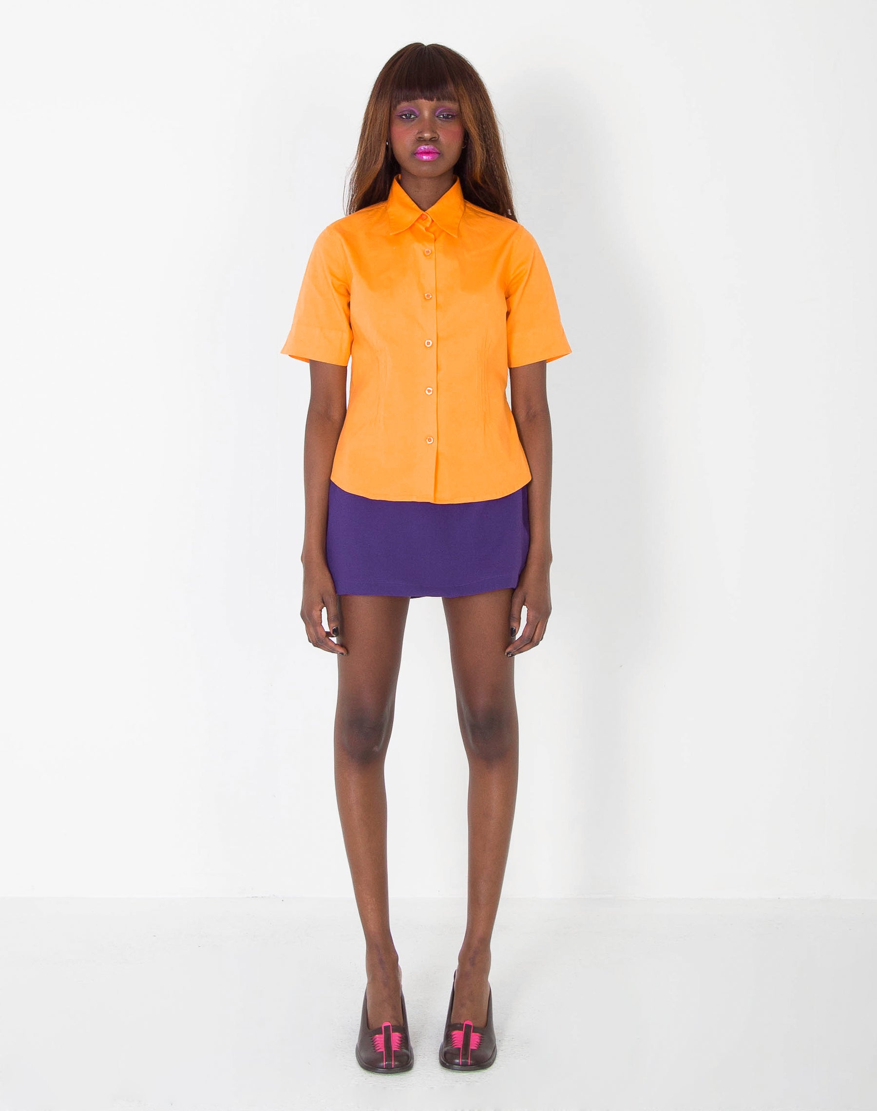 image of TANGERINE CROPPED SHIRT (S)