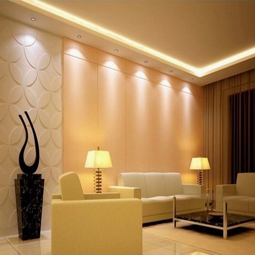 led strip on wall