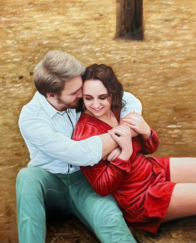 Transforming Engagement Photos into Custom Paintings
