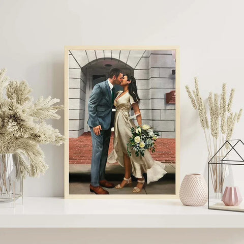 Wedding Photography Sector with Paintru's Personalized Hand-Painted Artworks