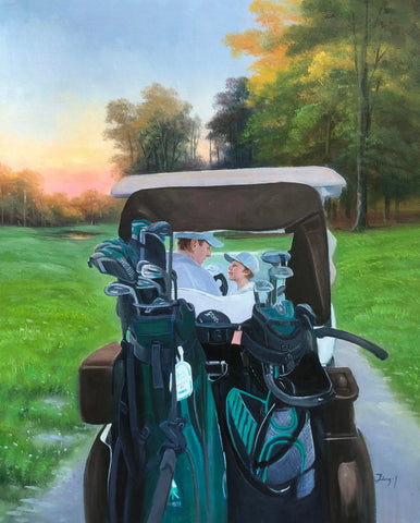 Golf Photo Conversion to Canvas Photo Print