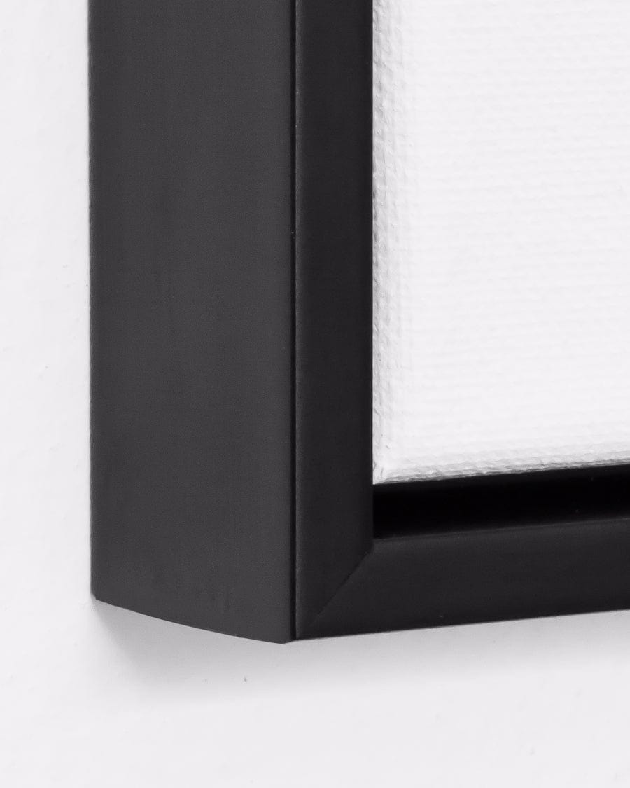 Canvas Float Black Frame 12x16"