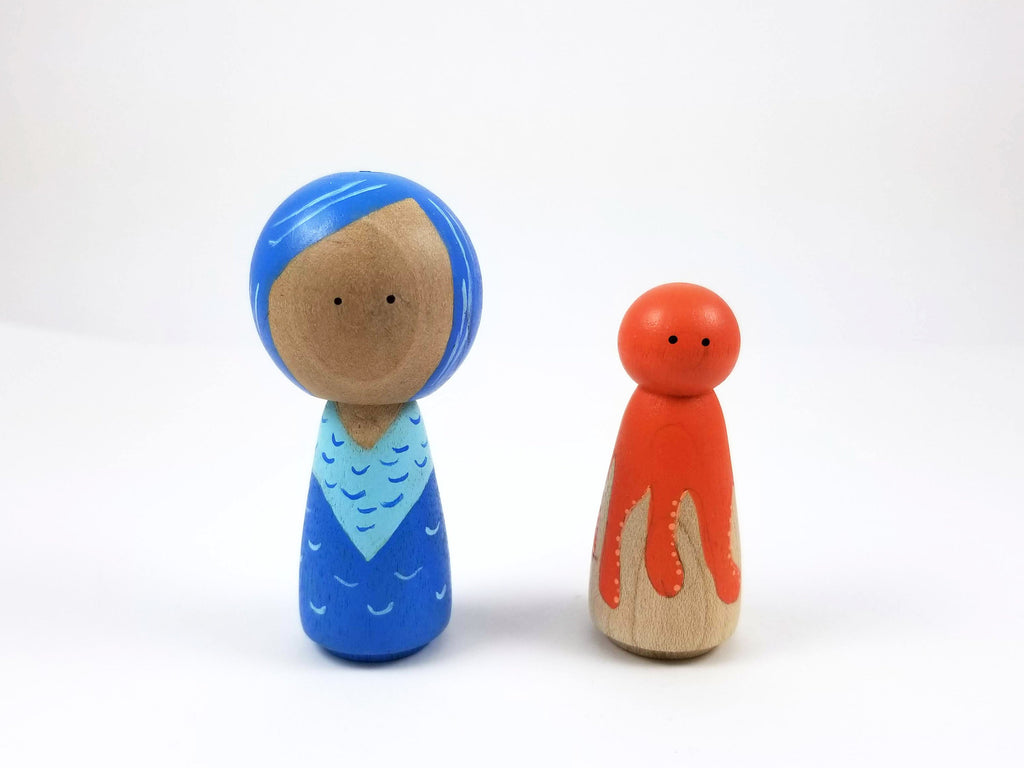 mermaid peg doll