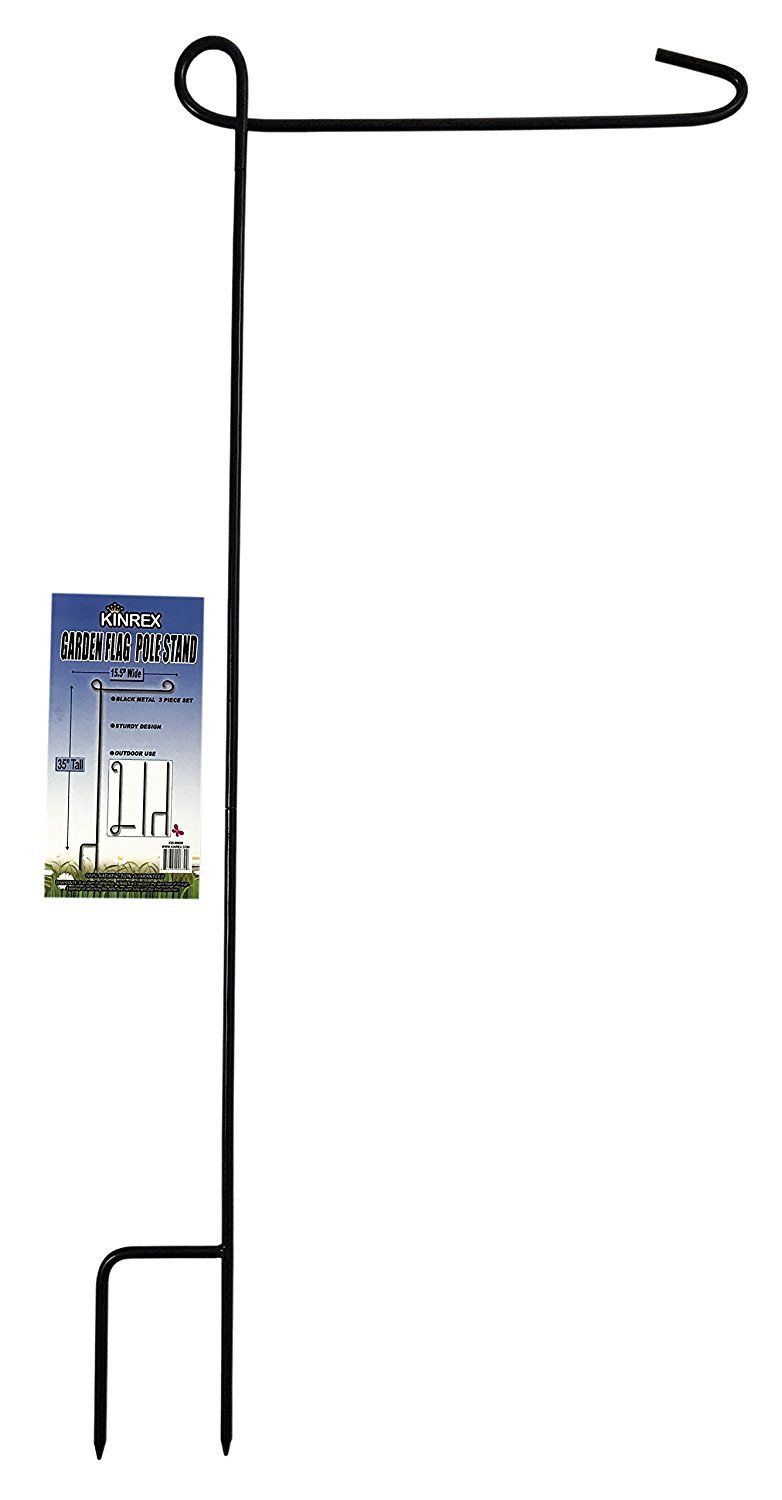 Christmas Large House Garden Flag Stand Pole Holder Metal Decor 35