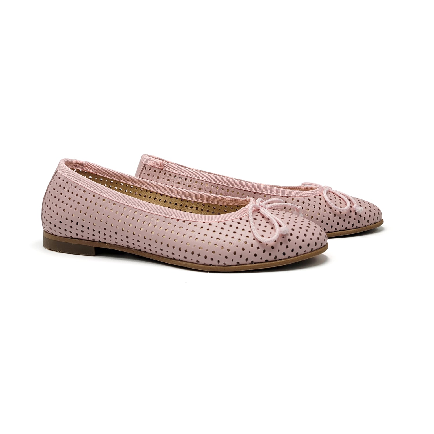 Andanines Pink Imprint Ballet Flat 231627 – Laced Shoe Inc