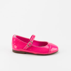 Papanatas Neon Pink Patent Leather Mary 