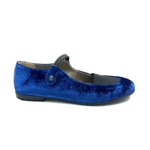 blue velvet mary janes