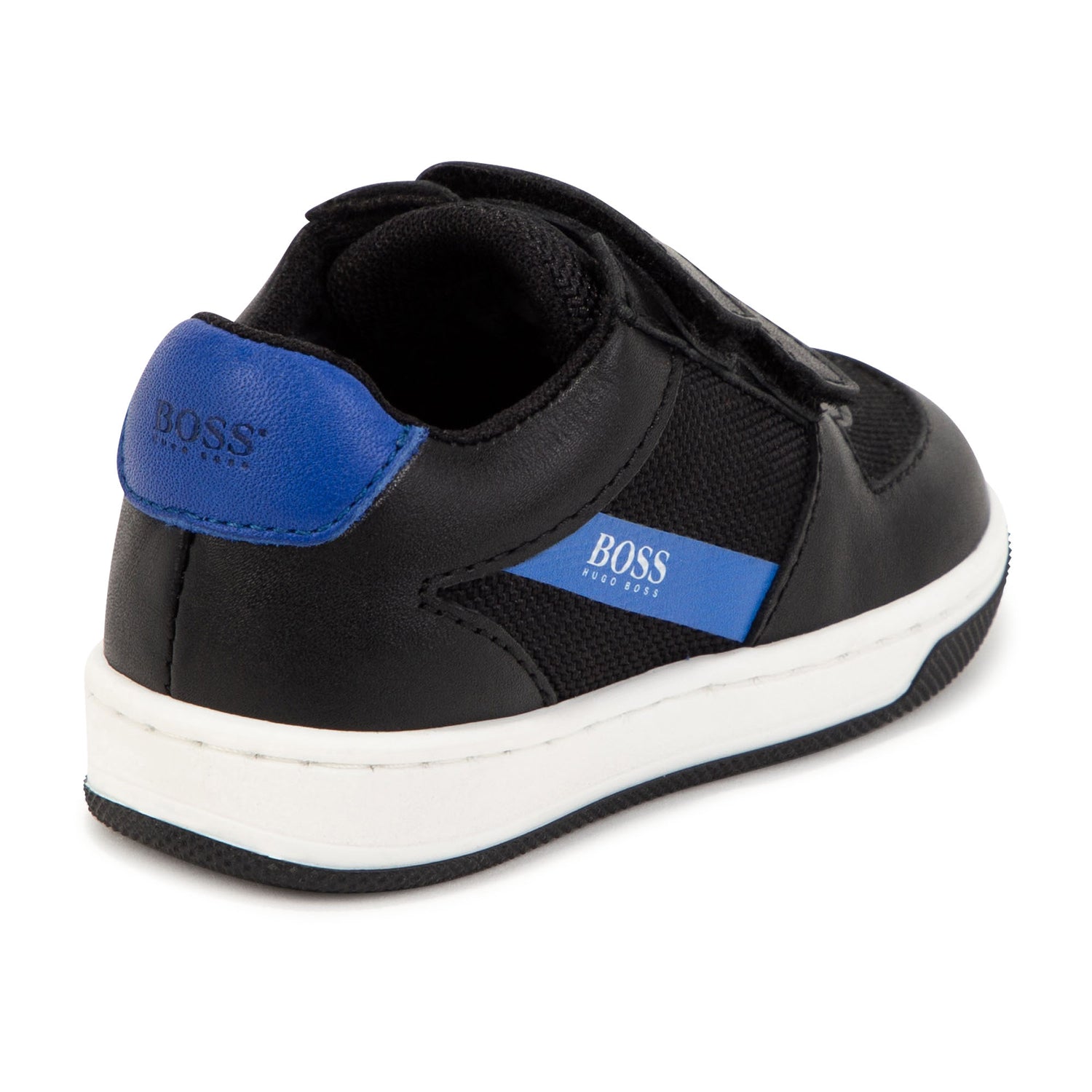 Stratford on Avon Saai zonne Hugo Boss Black Blue Velcro Sneaker J09160 – Laced Shoe Inc