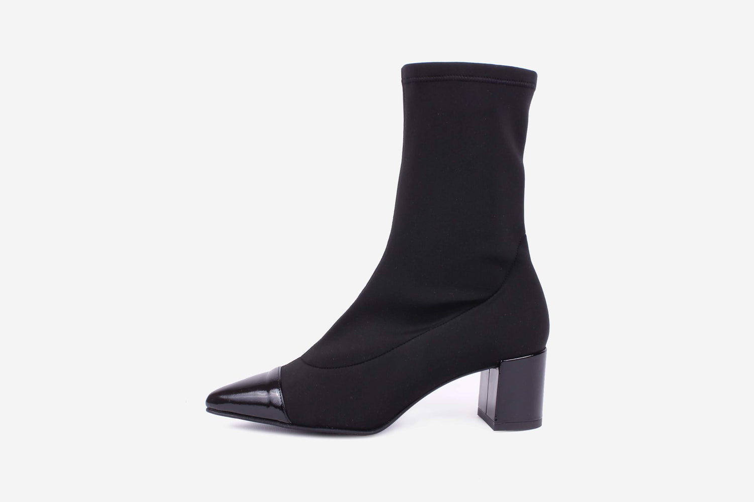 RuthSecret Macarena Black Stretch Booties – Laced Shoe Inc