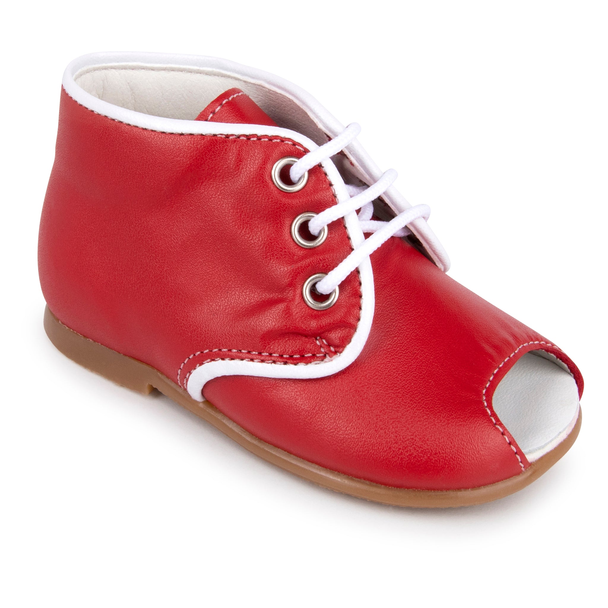 Zubii Red Open Toe Lace Up Shoes 380020 