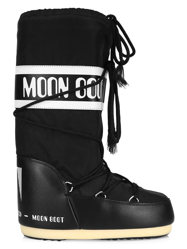 betreuren Notitie Beschrijving Moon Boots Black Snowboot 14004400 – Laced Shoe Inc