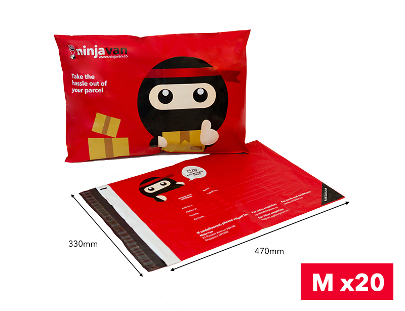 Ninja Packs M Bundle 20pcs Postage Paid Polymailer Ship In Sg