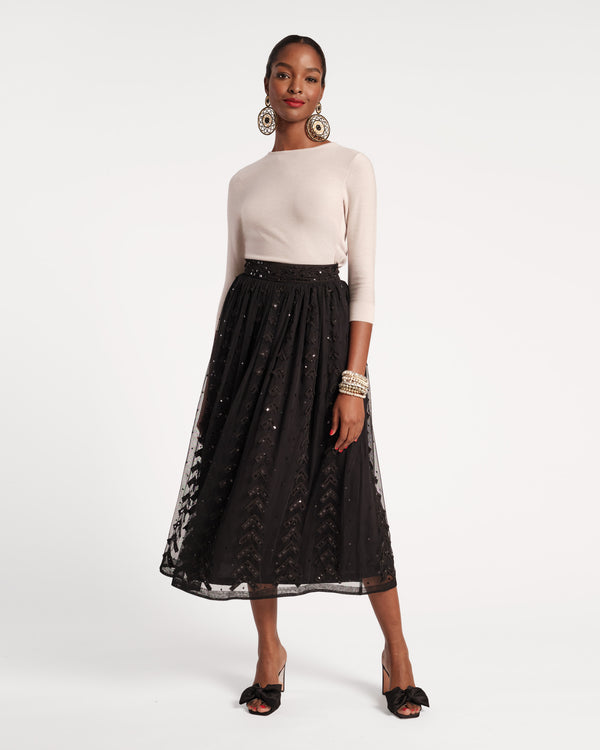 Elizabeth and James Everleigh Tulle Midi Ball Skirt, $595 | Saks Fifth  Avenue | Lookastic