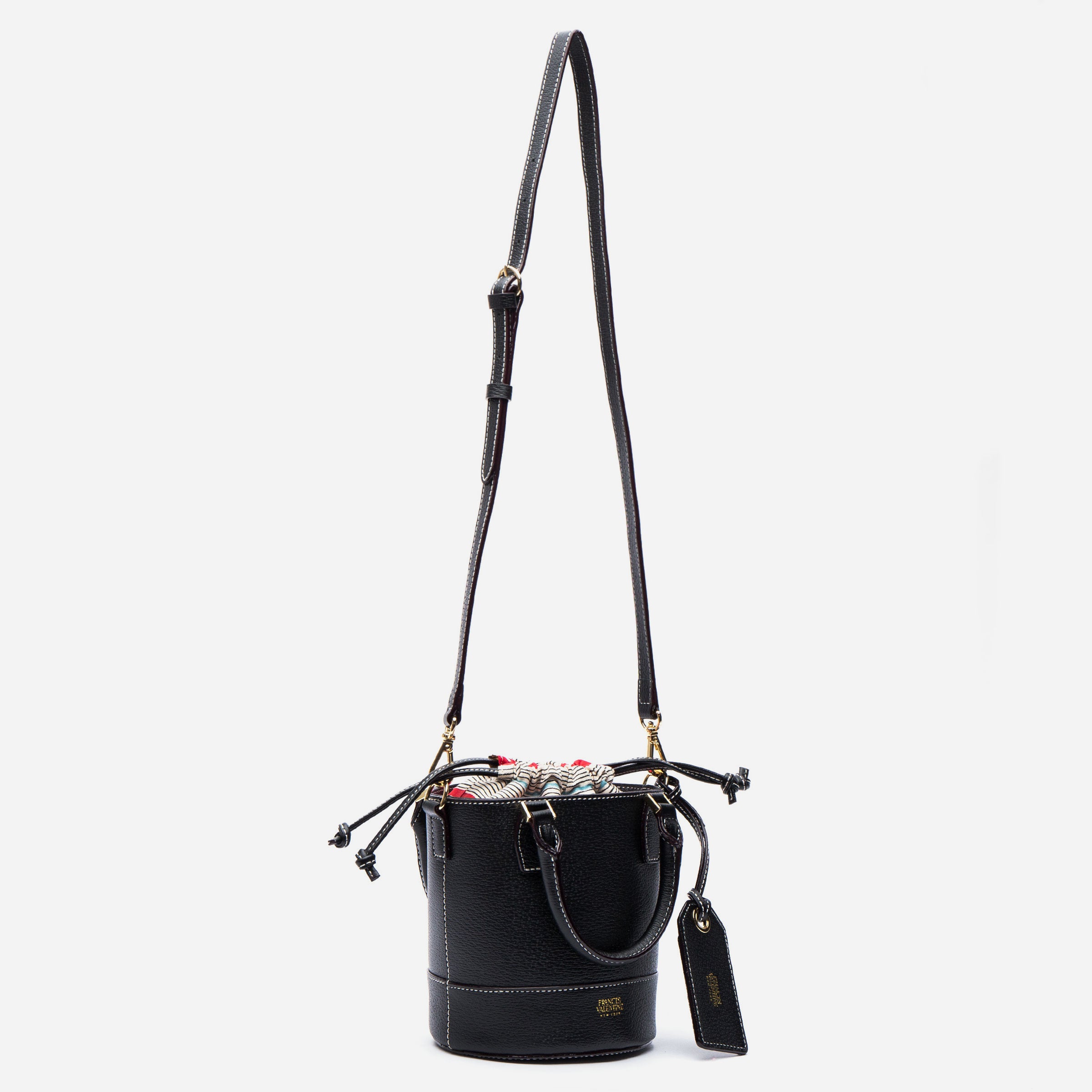 Small Bucket Bag Boarskin Black – Frances Valentine