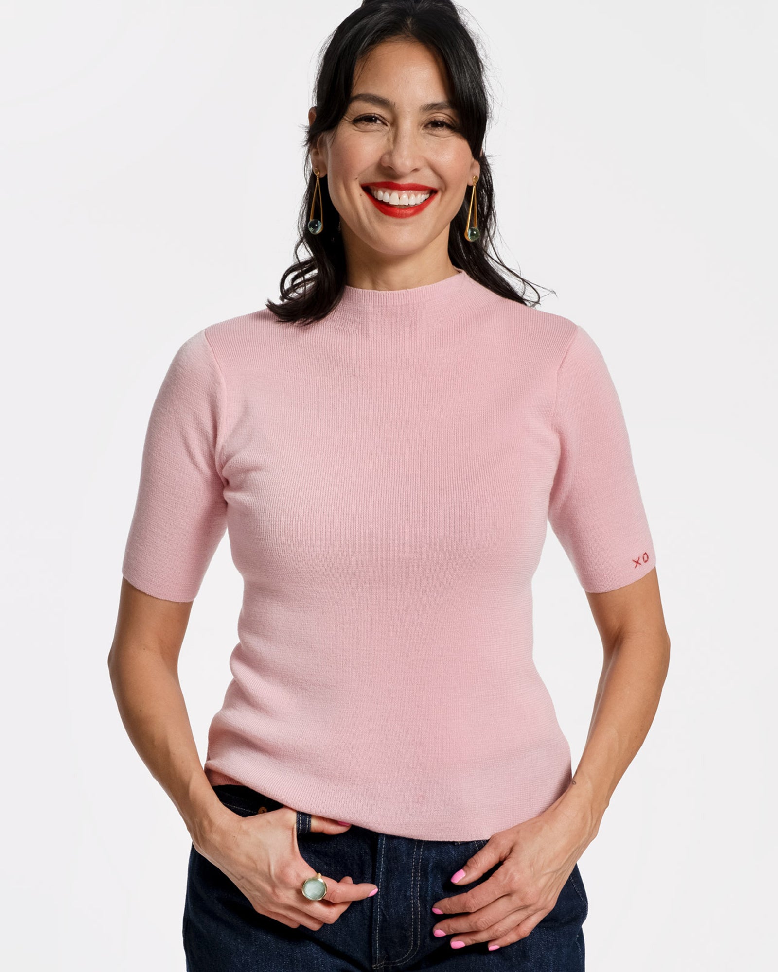 Marie Merino Mock Neck