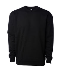 black heavyweight 10oz. crew sweatshirt