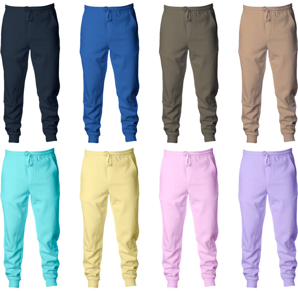 Garment image of the 8 New IND20PNT colors.