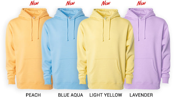 NEW HEAVYWEIGHT SWEATSHIRT PASTEL COLORS - Independent Trading Company