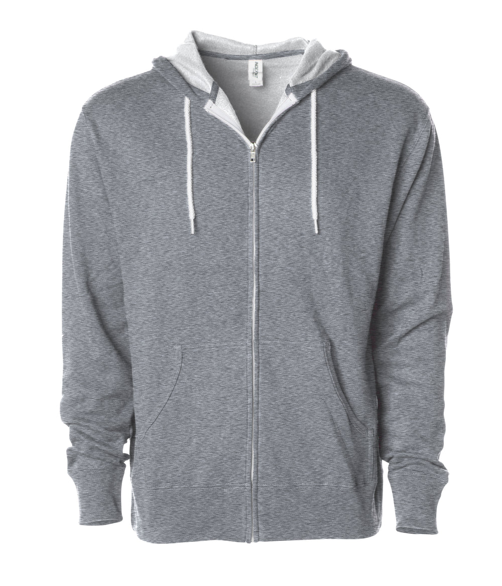 Unisex Contrasting Zip Hooded Sweatshirt | Independent Trading Company