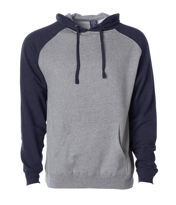 Mens Raglan Hooded Pullover Sweatshirts | Independent Trading Company